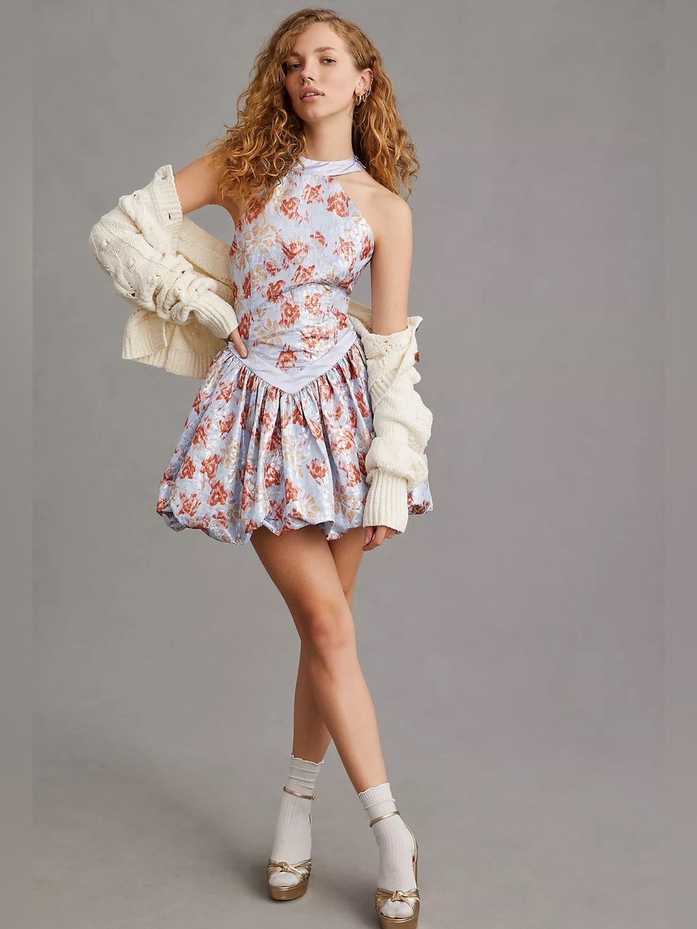 Loveshackfancy Ola Mini Dress in Morning Cappuccino